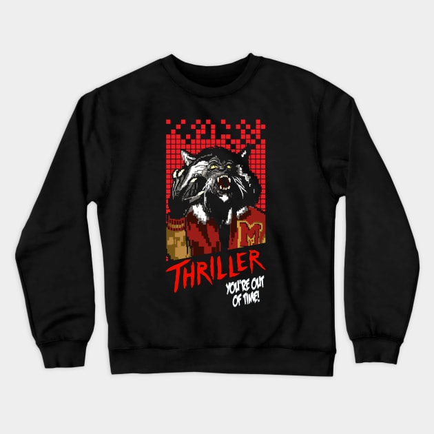 Werewolf MJ Thriller Crewneck Sweatshirt by BlackActionTeesOnDemand